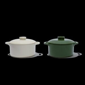 Brocc Your Body Mini Round Ceramic Cocotte Set